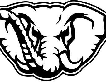 University of Alabama Elephant Logo - Alabama elephant svg | Etsy