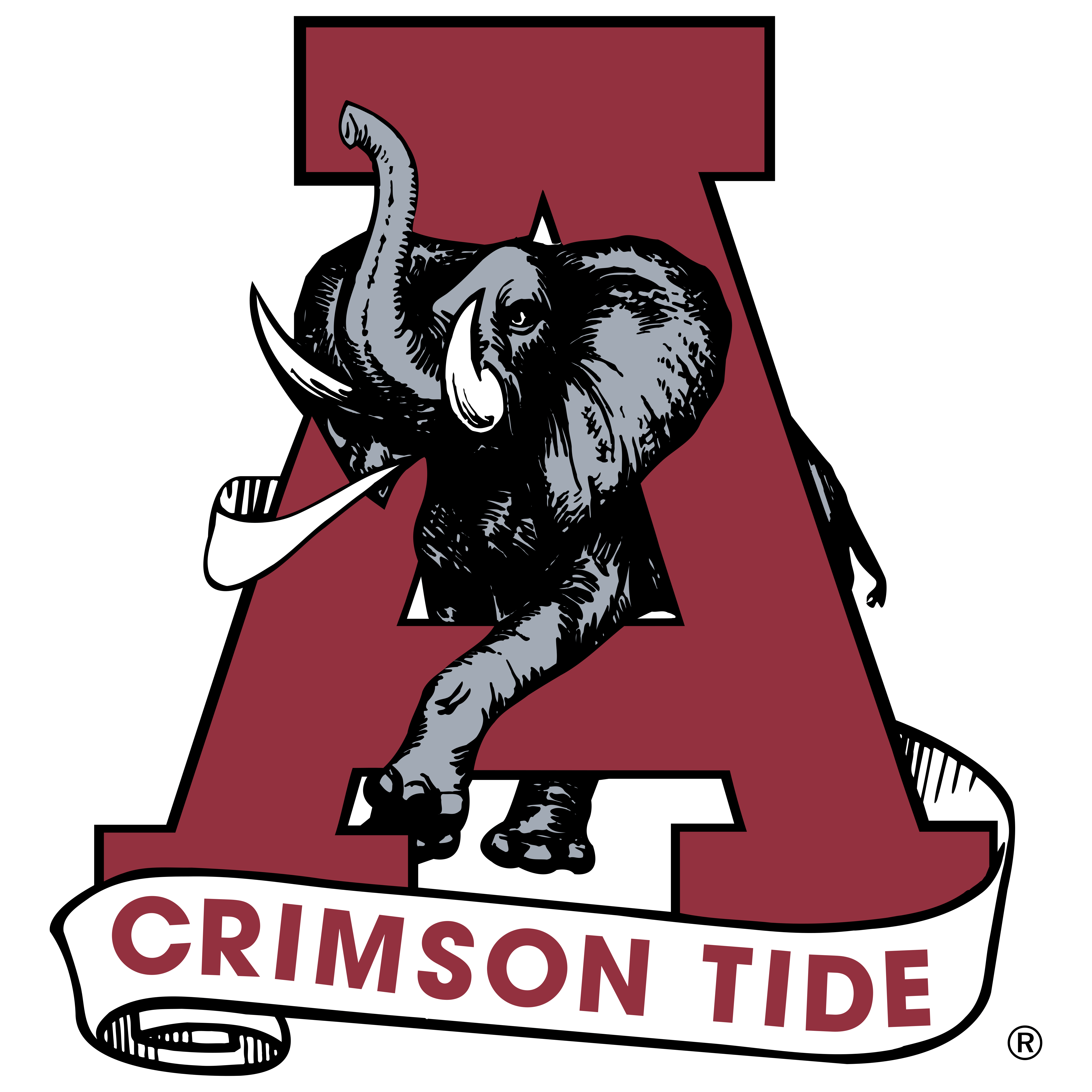 Alabama Elephant Logo - Alabama Crimson Tide – Logos Download