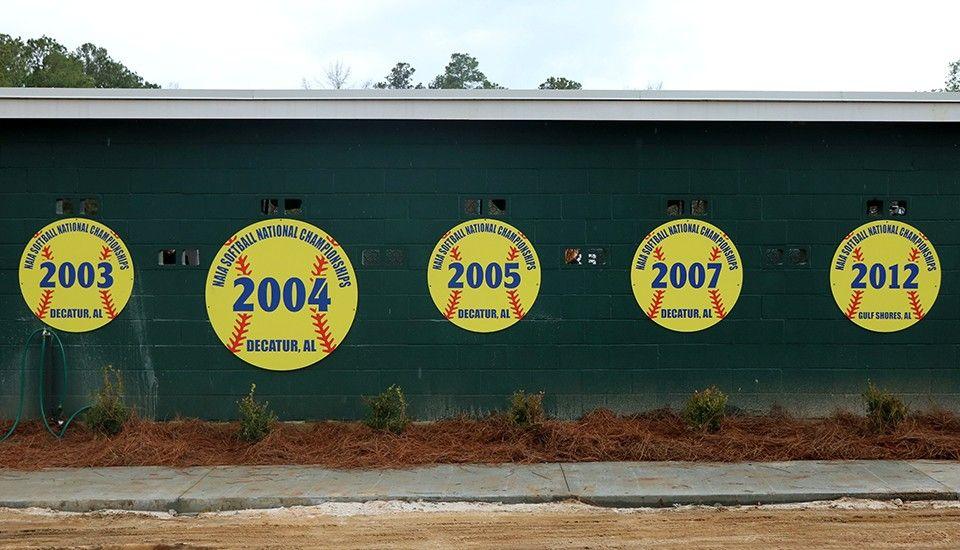 Softball Field and Hawks Logo - Thomas University Night Hawks Athletics Field renovation update