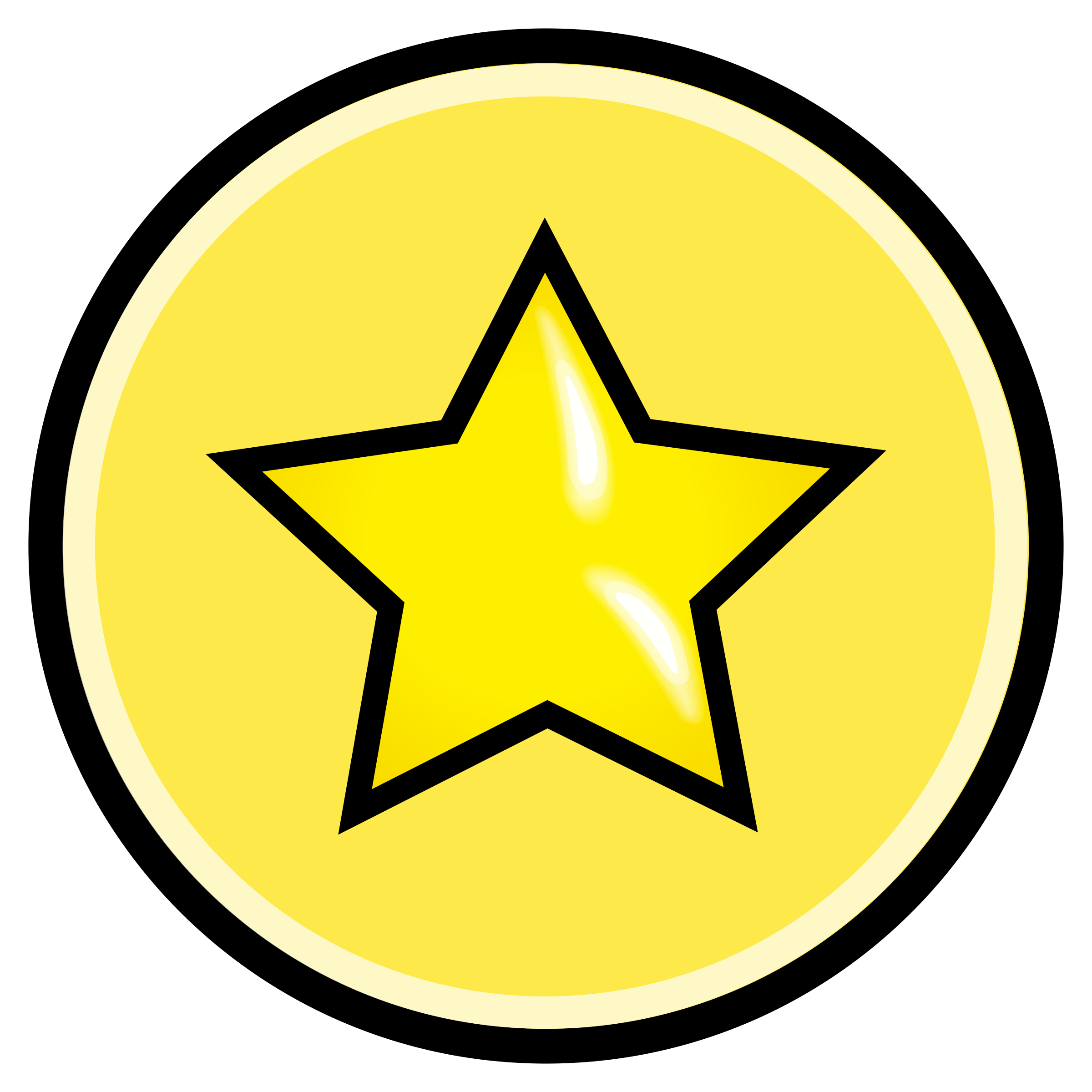 Yellow Star Circle Logo - Button With Yellow Star Vector Clipart image