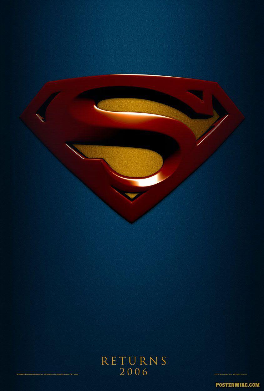 New Superman Logo - The Man of (Brushed) Steel - Posterwire.com