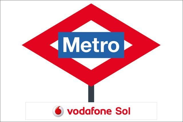Metro Red Line Logo - Vodafone splashes €3m on painting Madrid Metro red