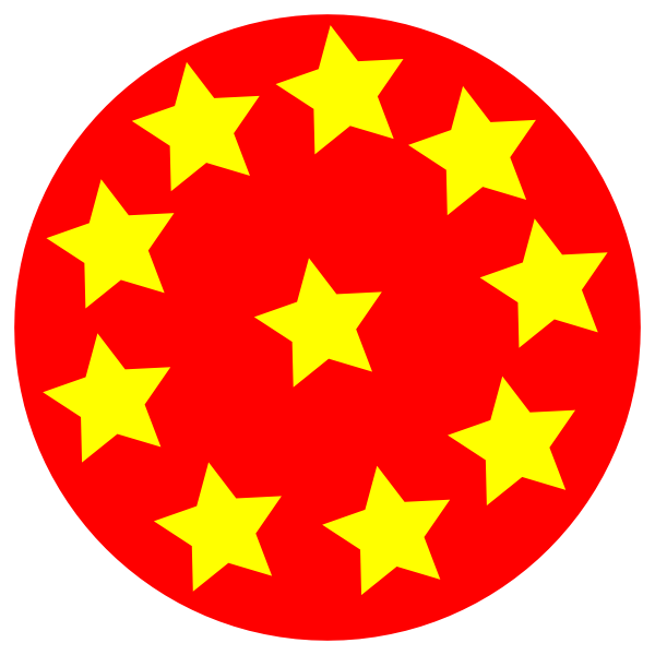 Yellow Star Circle Logo - Red Circle With Stars Clip Art at Clker.com - vector clip art online ...