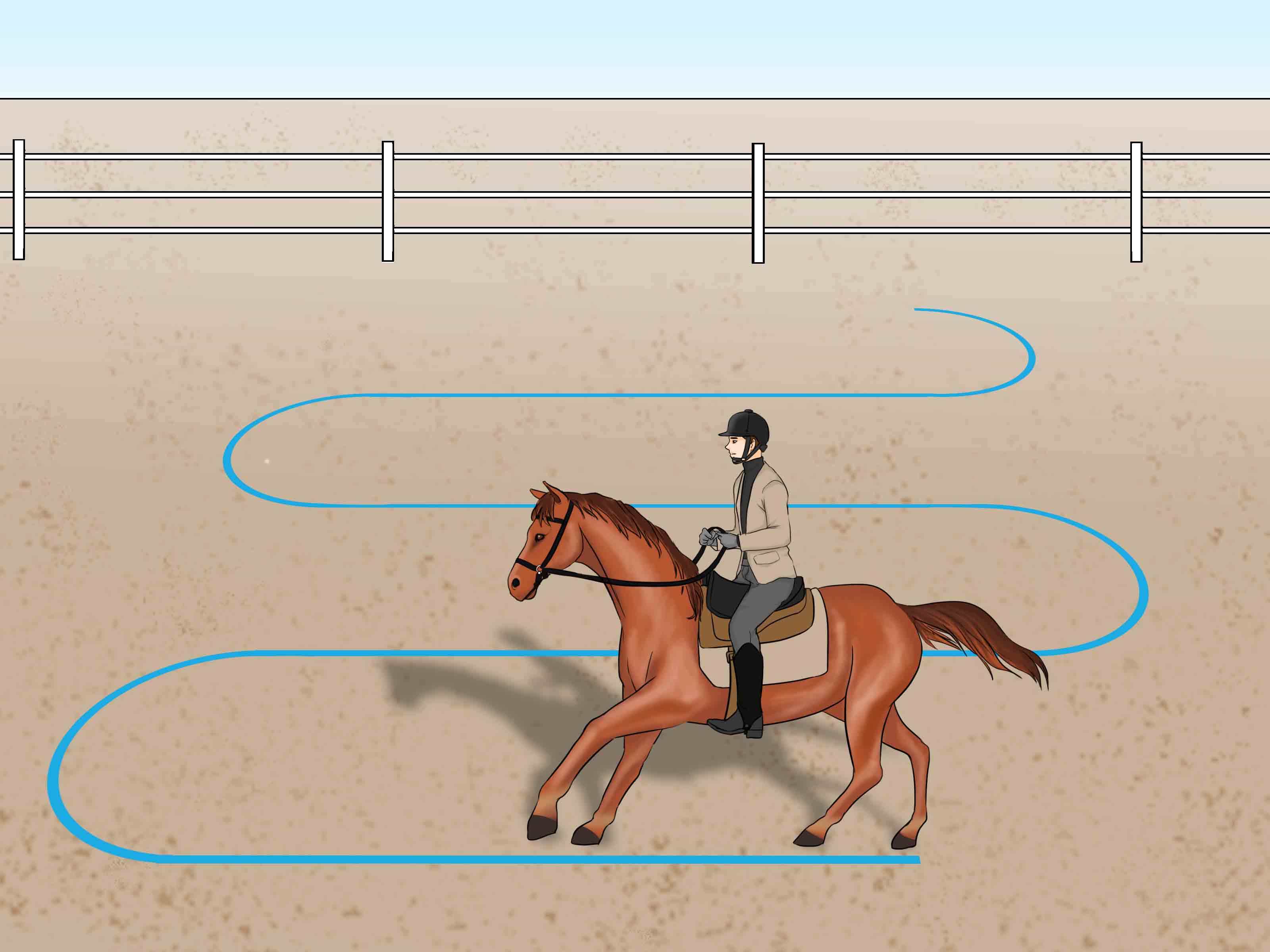 Horse Flying B Logo - 3 Ways to Do a Flying Lead Change - wikiHow