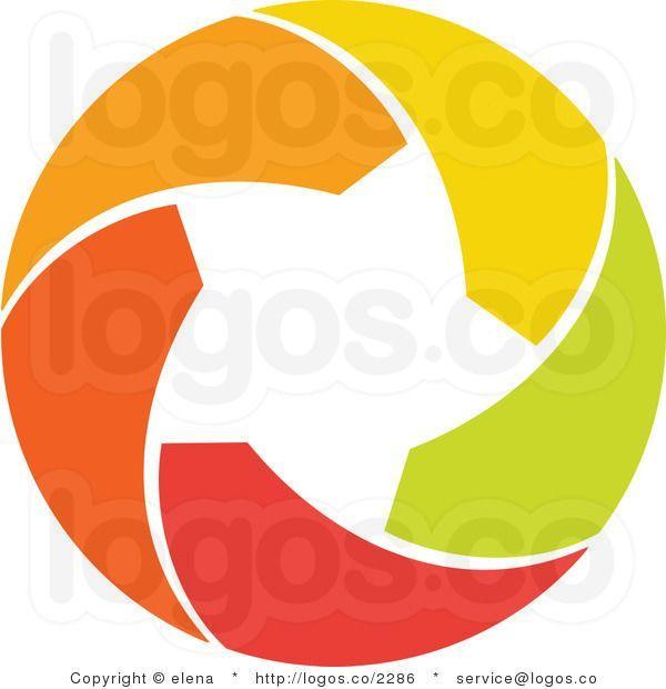 Yellow Star Circle Logo - Royalty Free Orange Green Red and Yellow Star Within a Circle Logo ...