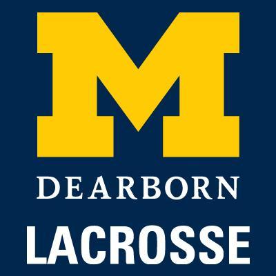 Yellow and Blue Lacrosse Logo - UM Dearborn Lacrosse