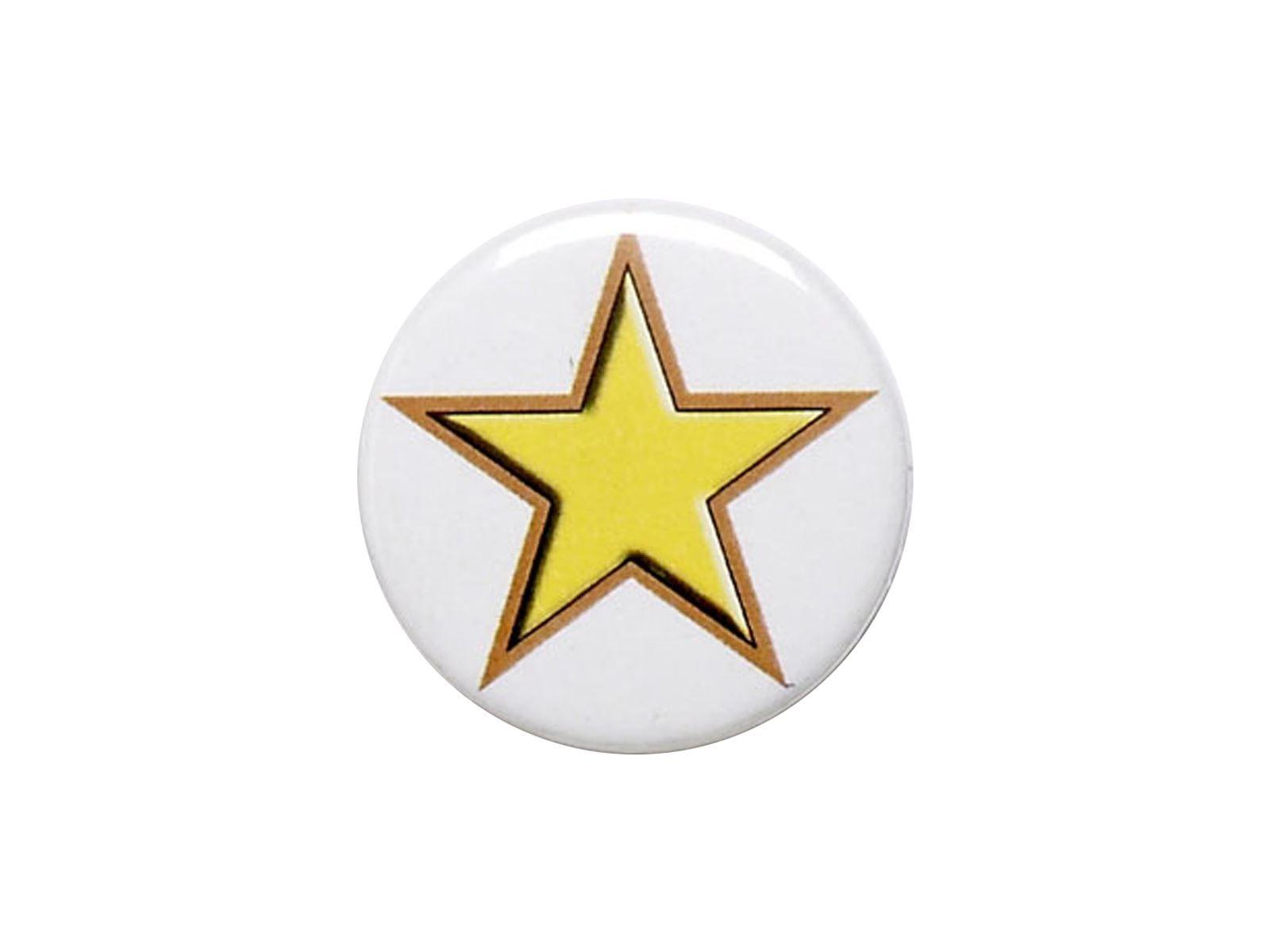 Yellow Star Circle Logo - Yellow Star Pin Badge 25mm (1