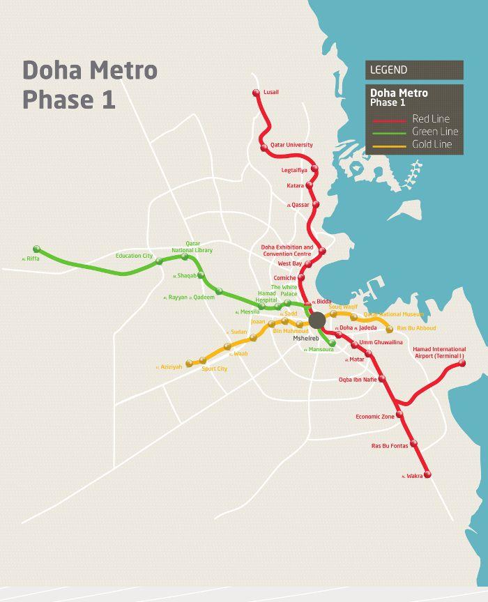 Metro Red Line Logo - Doha Metro set for final project breakthrough