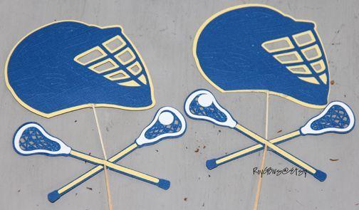 Yellow and Blue Lacrosse Logo - Lacrosse Cupcake Toppers. Blue & Yellow. | Lacrosse | Lacrosse ...