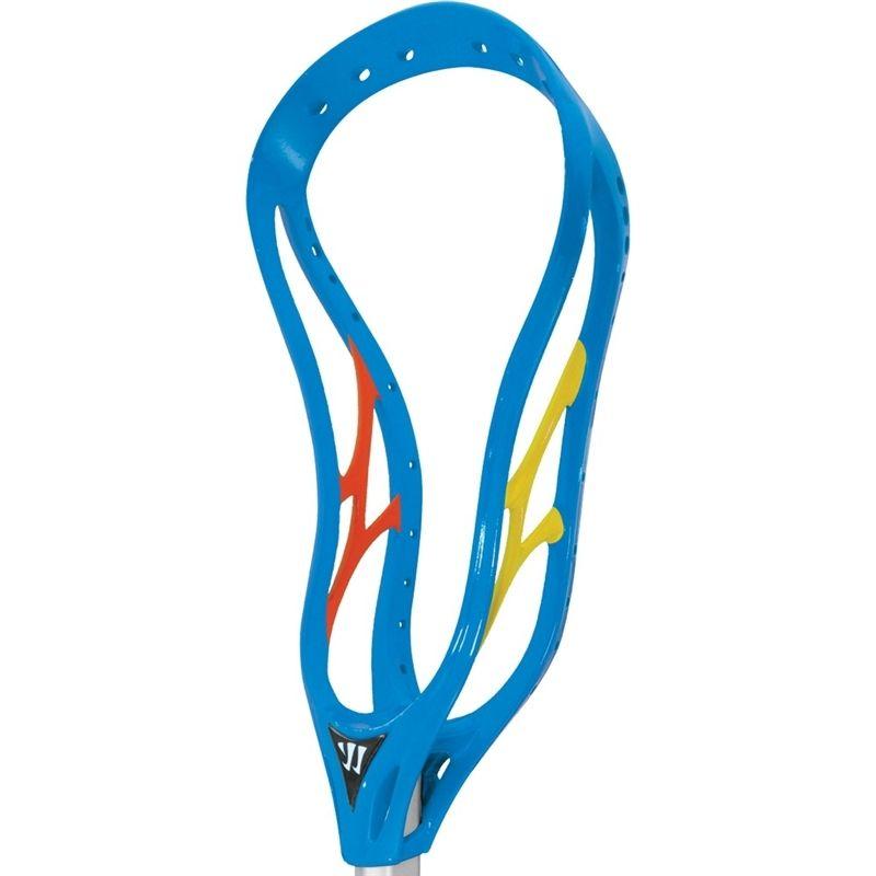 Yellow and Blue Lacrosse Logo - Warrior Evolution 3 2Face LTD Unstrung Lacrosse Head Neon Blue Neon