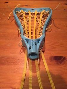 Yellow and Blue Lacrosse Logo - deBeer girls lacrosse stick head light blue/yellow | eBay