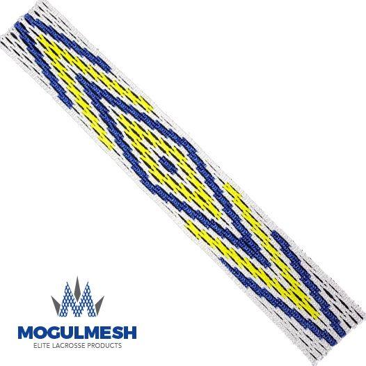 Yellow and Blue Lacrosse Logo - Mogul Mesh Invader Soft Volt Navy Blue. Lacrosse Ball Store