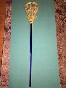 Yellow and Blue Lacrosse Logo - women's lacrosse stick- yellow and blue- used | eBay