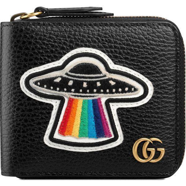 Gucci UFO Logo - Gucci Leather Coin Wallet With Ufo ($595) ❤ liked on Polyvore ...