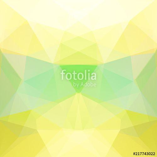 Green White Geometric Logo - Abstract background consisting of yellow, green, white triangles ...