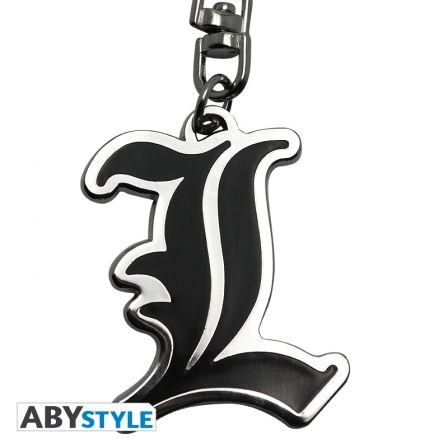 Death Note L Logo - DEATH NOTE keychain L Symbol - ABYstyle