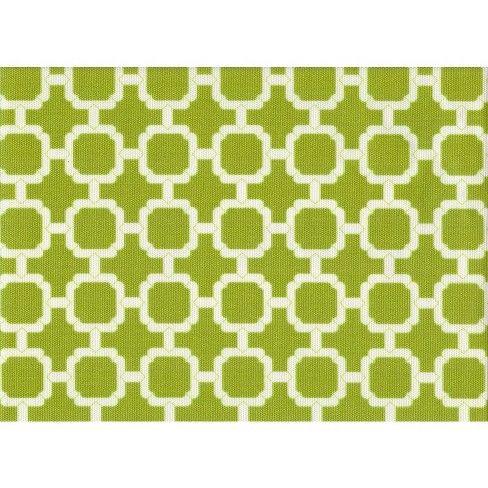 Green White Geometric Logo - Outdoor Deep Seat & Back Chair Cushion - Green/White Geometric : Target