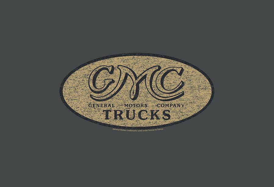 Vintage GMC Logo - Gmc - Vintage Oval Logo Digital Art by Brand A