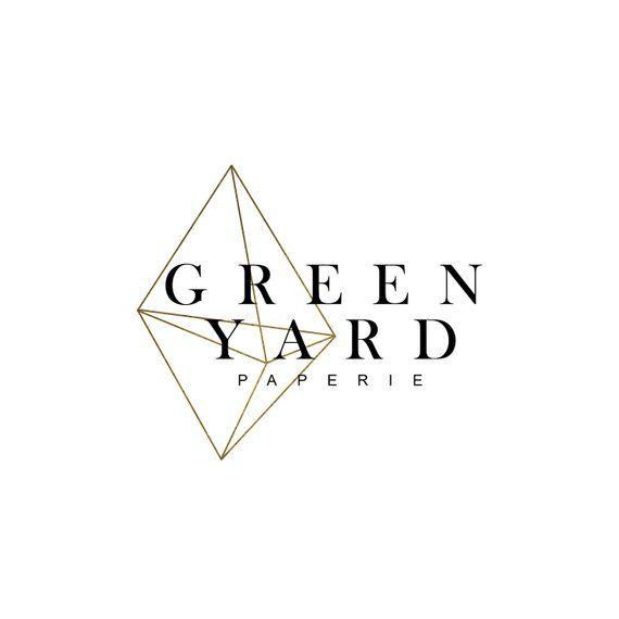 Green White Geometric Logo - Premade Greenery Branding Package Greenery Branding Kit | Etsy