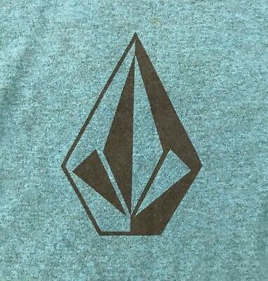 Green White Geometric Logo - VOLCOM STONE WHITE Geometric Logo Blue T Shirt Mens Medium Euc M ...