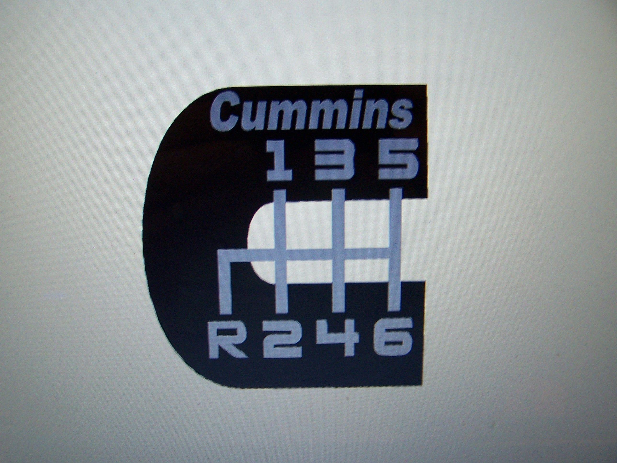 Cummins Logo - CUMMINS LOGO 6 SPEED WITH TEXT VINYL STICKER DECAL