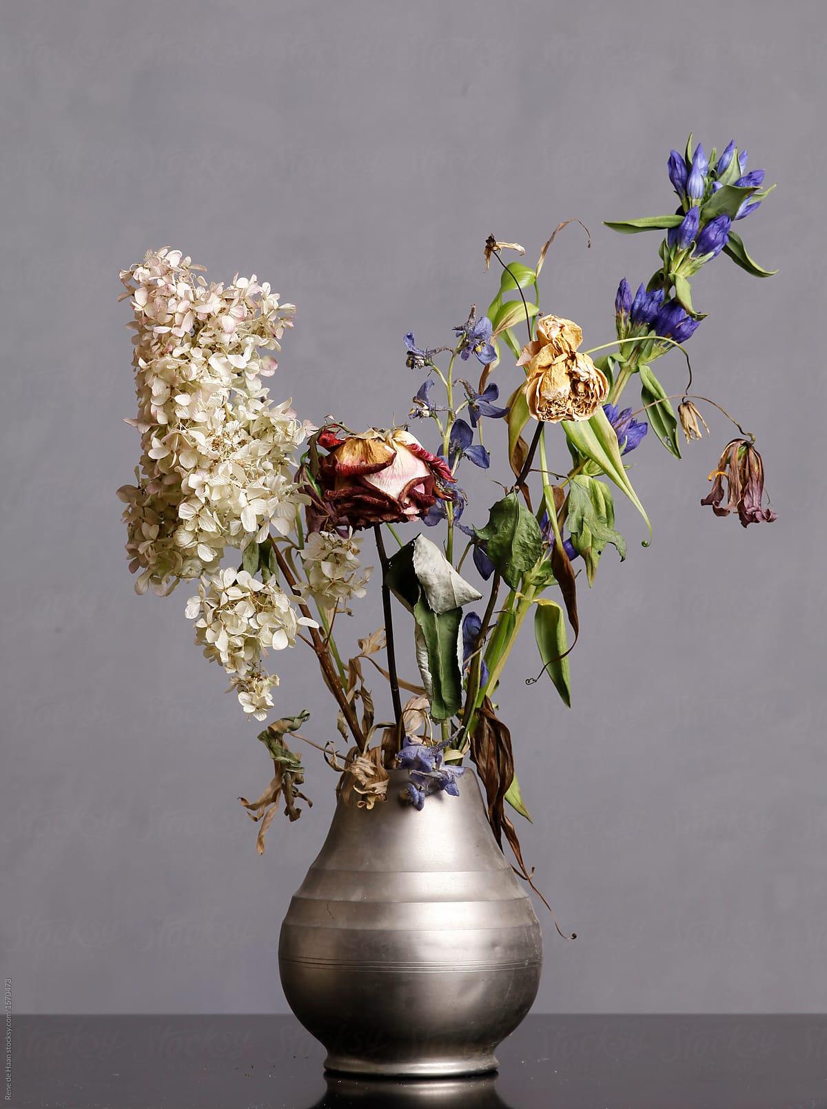 Wilted Flower Logo - Vase With Wilted Flowers