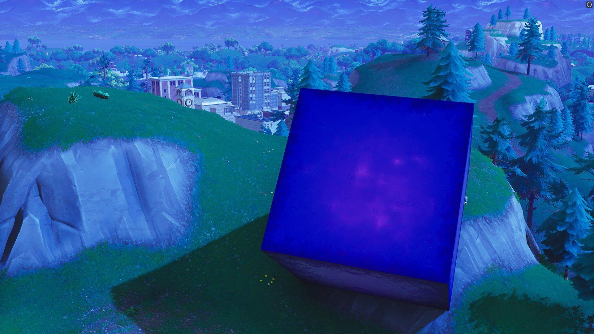 Fortnite Blue Logo - Fortnite Battle Royale: What is the mysterious purple cube and where ...