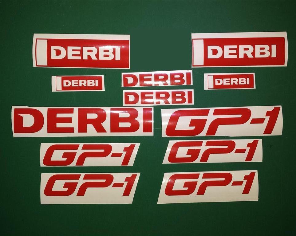 Derbi Logo - Derbi GP1 GP-1 Scooter Stickers / Decal Set * ALL COLOURS AVAILABLE ...