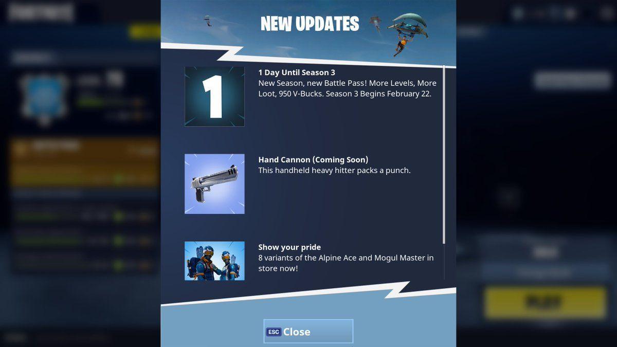 Fortnite Blue Logo - Epic Games Tease the Inclusion of a Desert Eagle and New Character ...