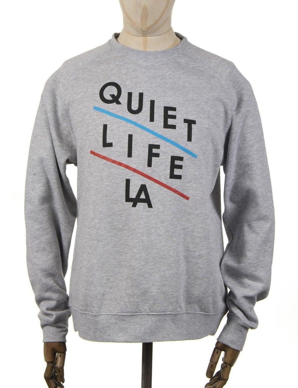 Quiet Life Clothing Logo - The Quiet Life Slant Logo Sweatshirt - Heather Grey - Clothing from ...