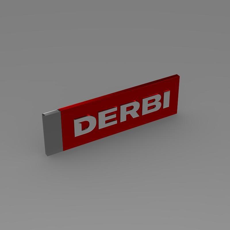 Derbi Logo - Derbi 3d Logo 3D Model in Softimage (.hrc, .xsi) Maya (.ma .mb)