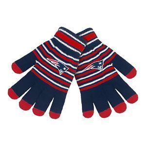 Patriots Sports Logo - Details about New England Patriots Gloves Acrylic Stripe Knit Sports Logo  Winter Texting Tips