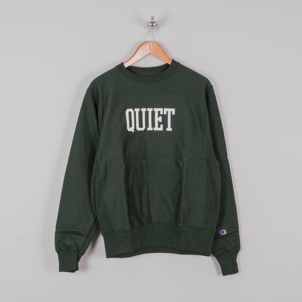 Quiet Life Clothing Logo - Buy The Quiet Life x Champion Sweat - Hunter Green @Union Clothing ...