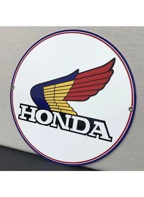 Vintage Honda Motorcycle Logo - HONDA MOTORCYCLE VINTAGE Logo Reproduction Garage Sign - $22.00