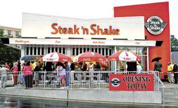 Steak 'N Shake Restaurant Logo - Biglari shakes up Steak n Shake building format