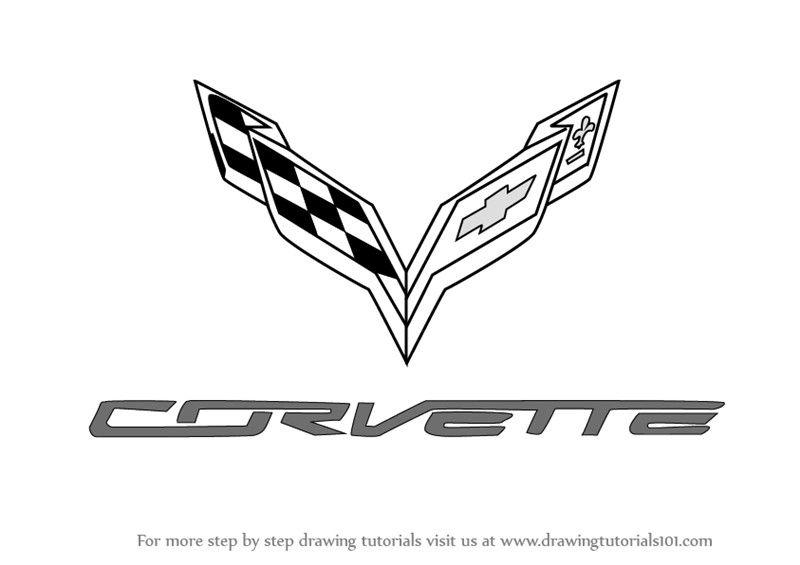 Corvette 2018 Logo - Corvette Logo Wallpaper Beautiful Beautiful Corvette Drawing | Corvette
