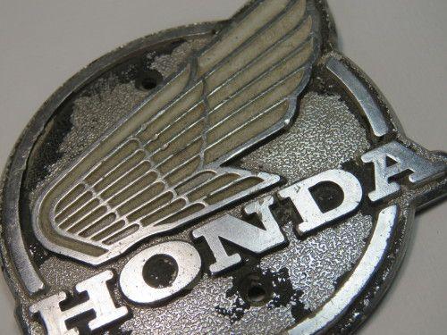 Vintage Honda Motorcycle Logo - Road - Vintage Honda motorcycle badge - Aluminium was listed for ...
