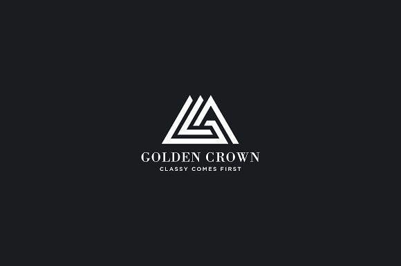 Gold Crown Brand Logo - Golden Crown / Fashion Logo Logo Templates Creative Market