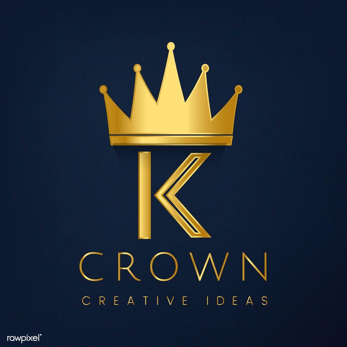 Gold Crown Brand Logo - Golden crown logo. Free stock vector