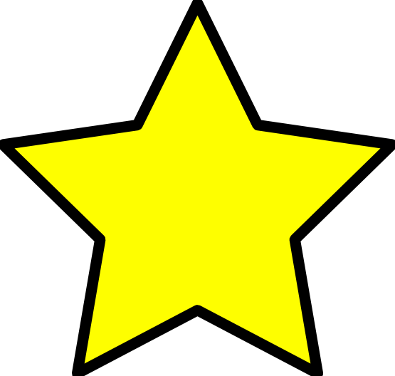Yellow Star Logo - yellow star christmas Clipart Image