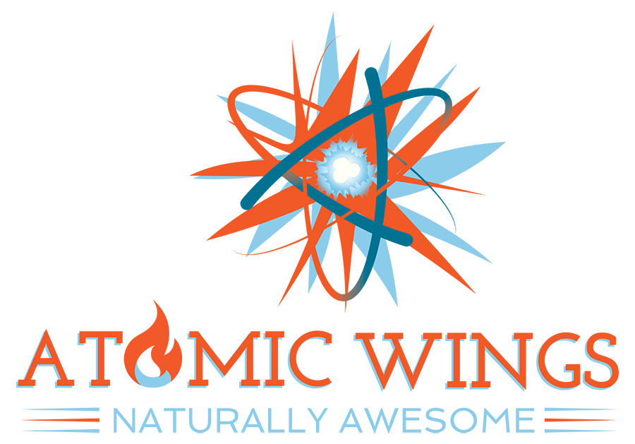 Awesome Wing Logo - Signature Sauces. Atomic Wings, Authentic