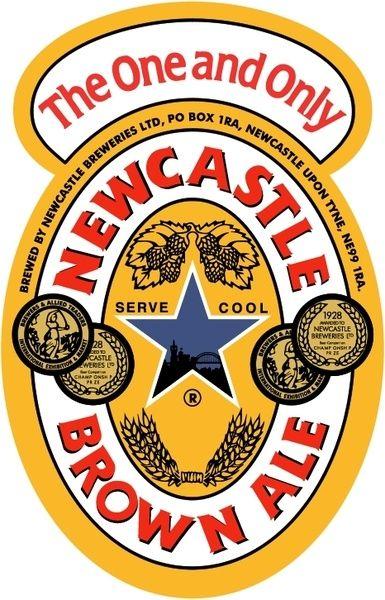 Brown and Yellow Star Logo - Newcastle Breweries : Newcastle Brown Ale