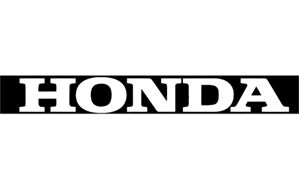 White Honda Logo - Honda Logo dxf File Free Download