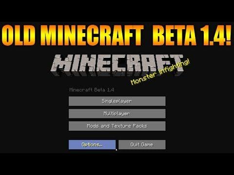 Old Minecraft Logo - Minecraft Gameplay From 2011 2012 Beta 1.2 OFFICIAL