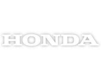 White Honda Logo - Honda decal