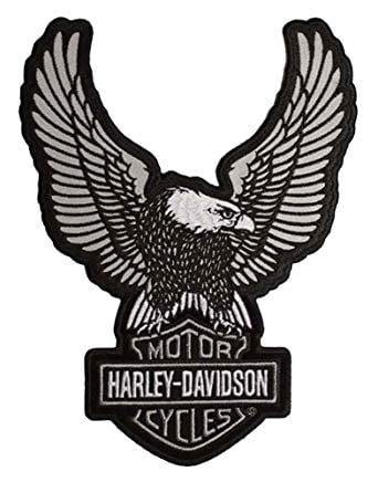 Awesome Wing Logo - Harley Davidson Embroider Reflective Up Wing Eagle