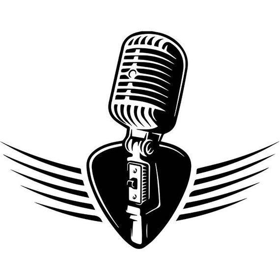Radio Mic Logo - Microphone Logo 3 Audio Sound Recording Record Voice Mic | Etsy