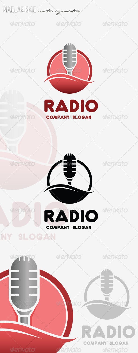 Radio Mic Logo - Radio Mic Logo by pixelariskie | GraphicRiver