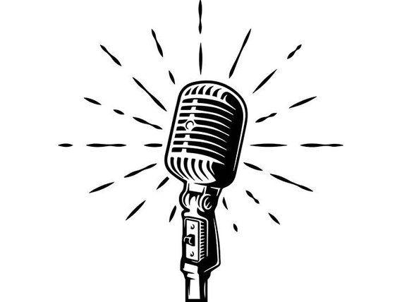 Radio Mic Logo - Microphone Logo 2 Audio Sound Recording Record Voice Mic | Etsy
