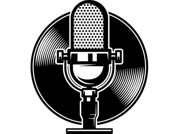 Radio Mic Logo - Microphone Logo 10 Rock N Roll Audio Sound Recording Record | Etsy